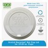 Eco-Products EcoLid 25% Recy Content Hot Cup Lid, White, F/10-20oz, PK1000 PK EP-HL16-WR